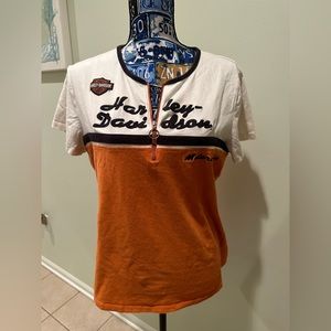 Harley Davidson Zip Front Shirt